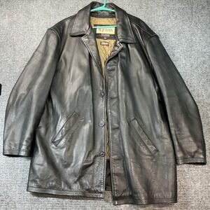 M. Julian Wilsons Vintage Inspired Leather Jacket Mens Large Black PreLoved